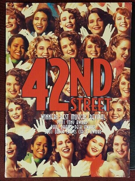 42nd Street - Vintage 2001 Theatre Play Tour Program With Inserts - Mint Minus