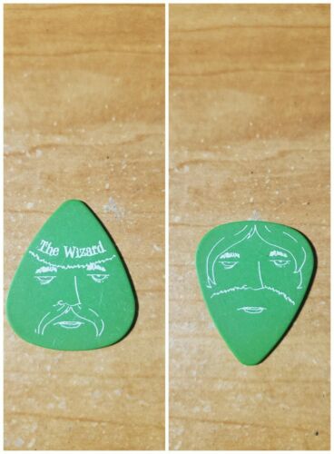 New Found Glory Nfg Ian Grushka The Wizard White On Green Tour Band Guitar Pick