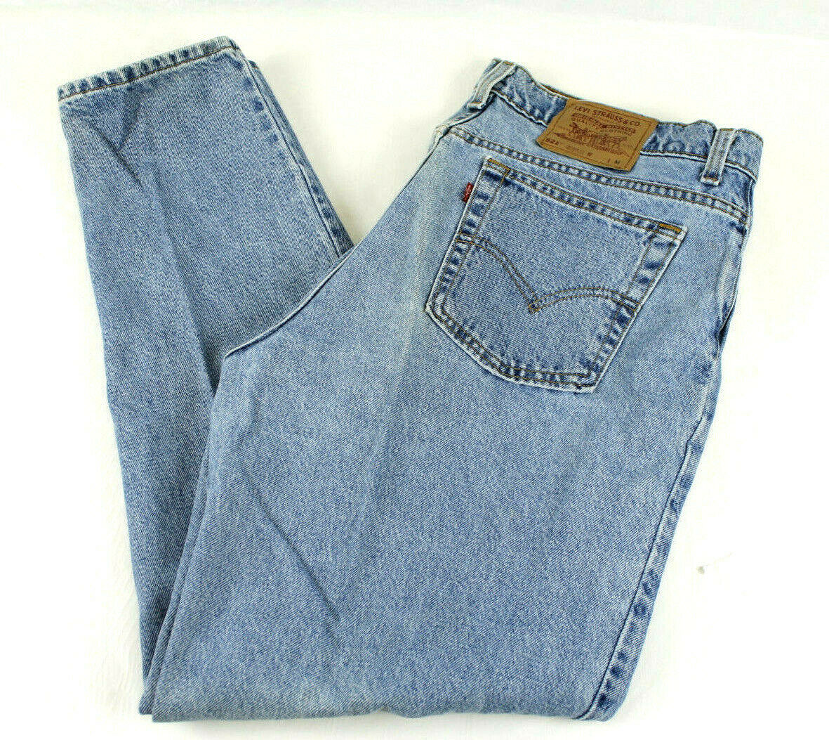 Vintage Levis 521 Tapered Fit & Tapered Leg Mom Jeans Medium Wash Womens Size 18